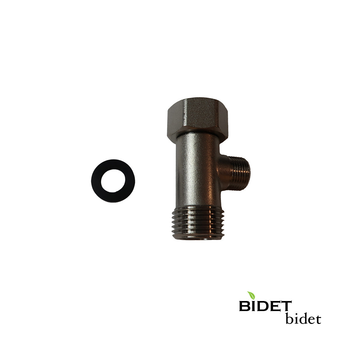 Stainless Steel Braided Hose for Sink Connection with 1/2" Mini Adapter - Bidet Accessories
