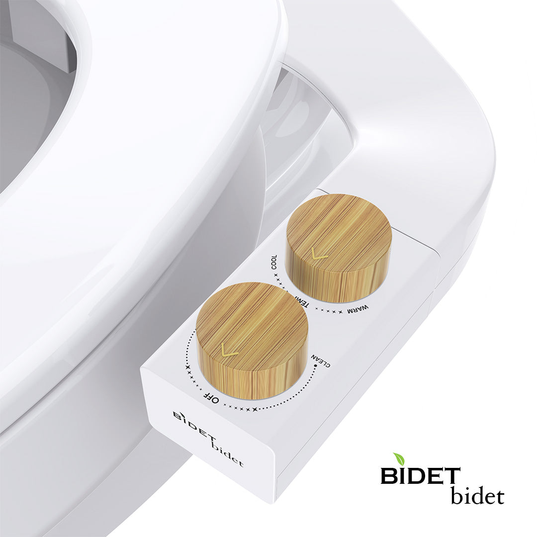 Reversible Left/Right Ultra Slim Warm Water Bidet Non Electric - Toilet Attachments
